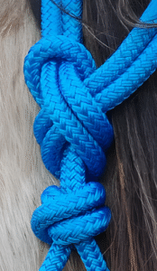 Royal Blue Rope Halter - Tied Correctly