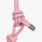 Pink rope halter - tied incorrectly